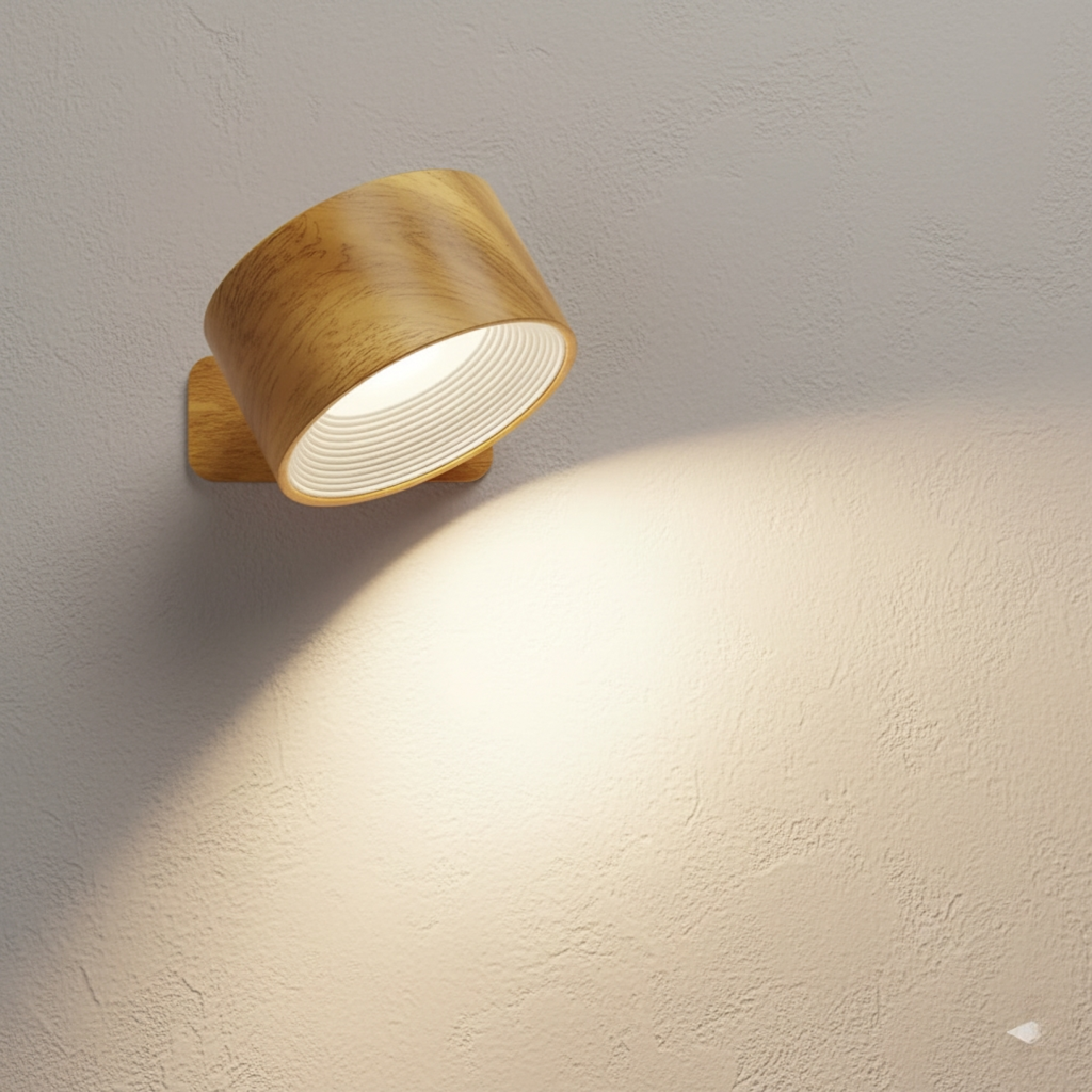 FlexiLight | Cordless Magnetic Wall Lamp with 360° Rotation & Touch Control | Versatile Illumination for Any Space