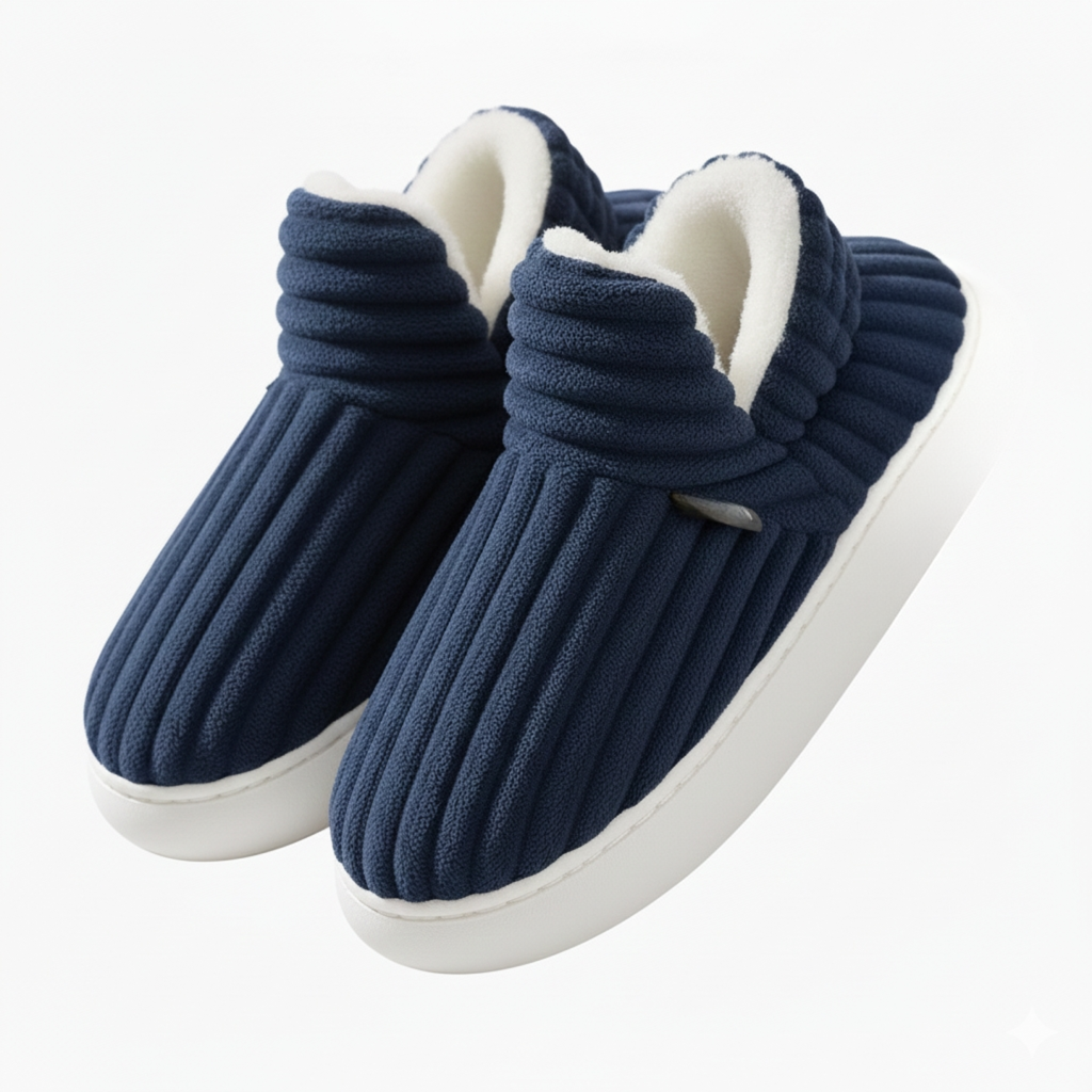 Cozy Comfort | Plush Slippers with Durable Sole | Soft, Stylish Footwear for Home and Outdoor