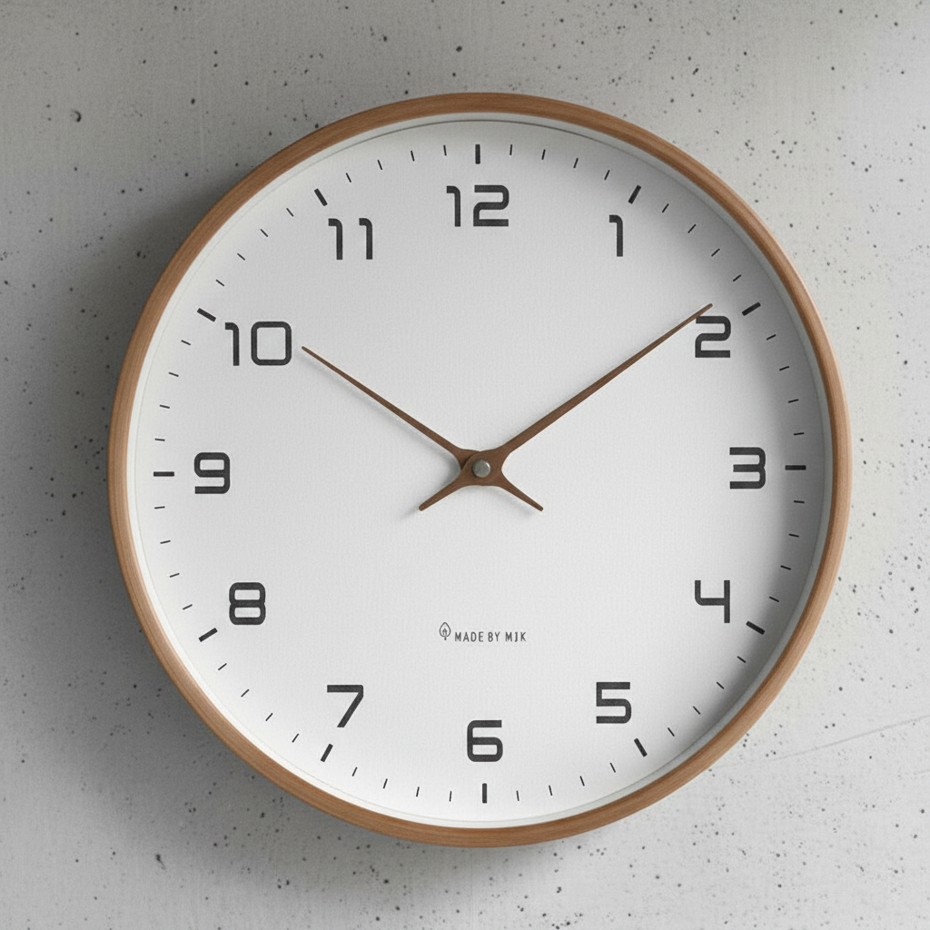 LumeTime | Modern Wall Clock with Quartz Movement & Minimalist Design for Elegant Interiors
