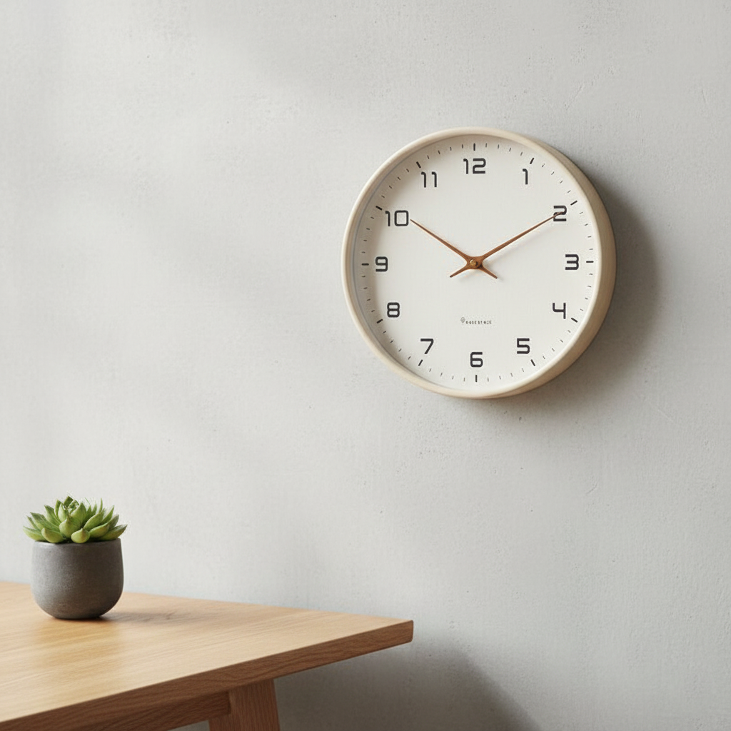LumeTime | Modern Wall Clock with Quartz Movement & Minimalist Design for Elegant Interiors