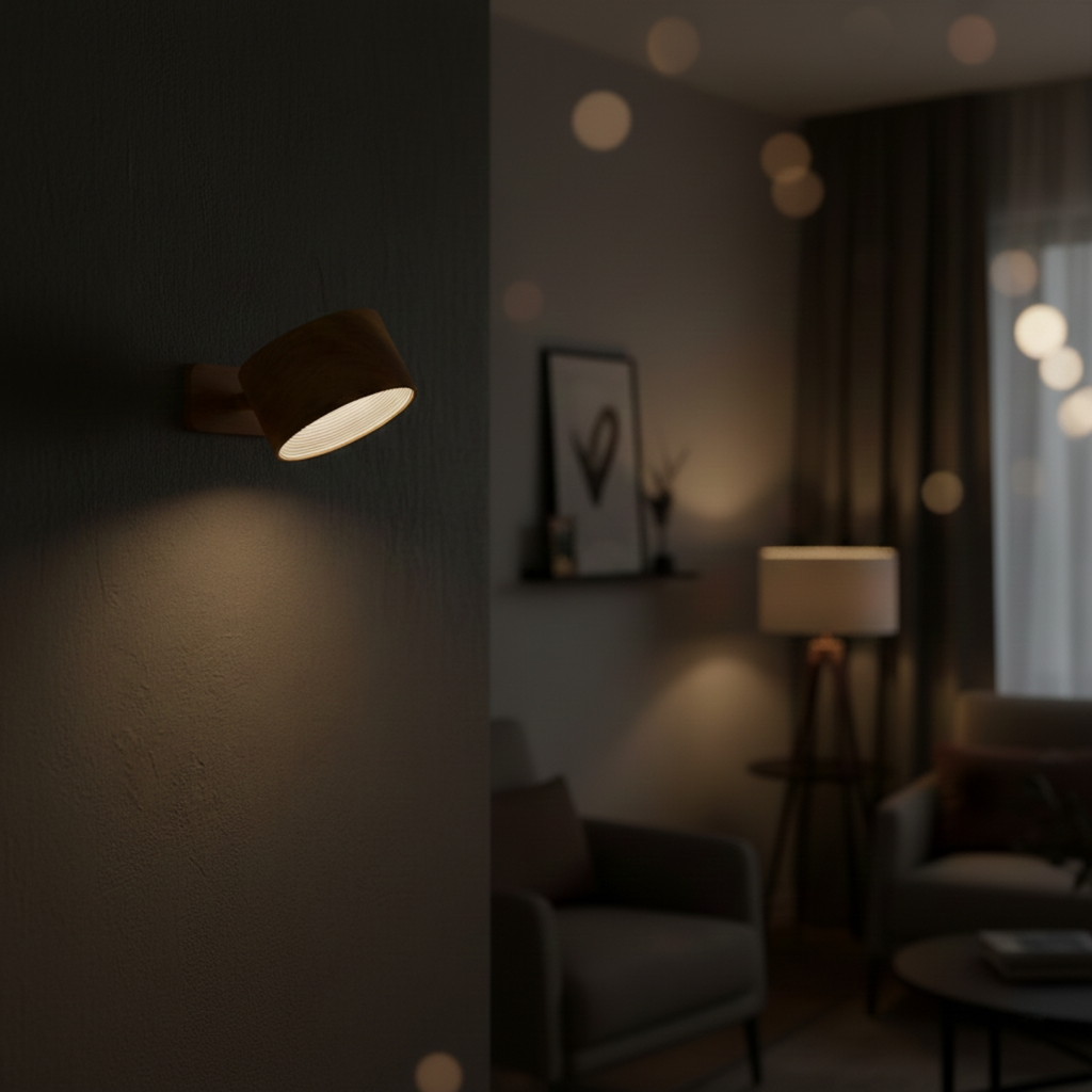 FlexiLight | Cordless Magnetic Wall Lamp with 360° Rotation & Touch Control | Versatile Illumination for Any Space