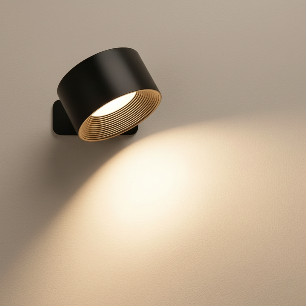 FlexiLight | Cordless Magnetic Wall Lamp with 360° Rotation & Touch Control | Versatile Illumination for Any Space