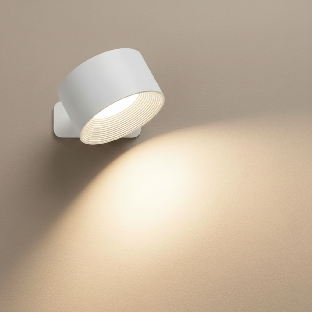 FlexiLight | Cordless Magnetic Wall Lamp with 360° Rotation & Touch Control | Versatile Illumination for Any Space