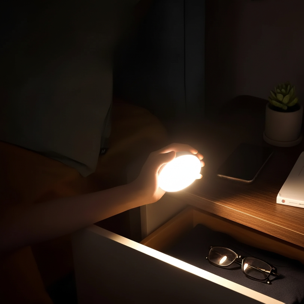 Home Essentials | Motion Sensor Night Light with Adjustable Brightness | Wireless LED for Safety and Convenience