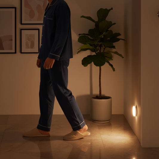 Home Essentials | Motion Sensor Night Light with Adjustable Brightness | Wireless LED for Safety and Convenience