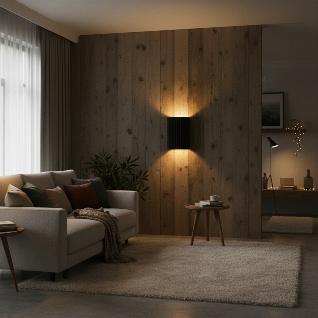 Sculptural LED Wall Light | Minimalist Wall Lamp with Soft Up & Down Lighting for Elegant Ambiance