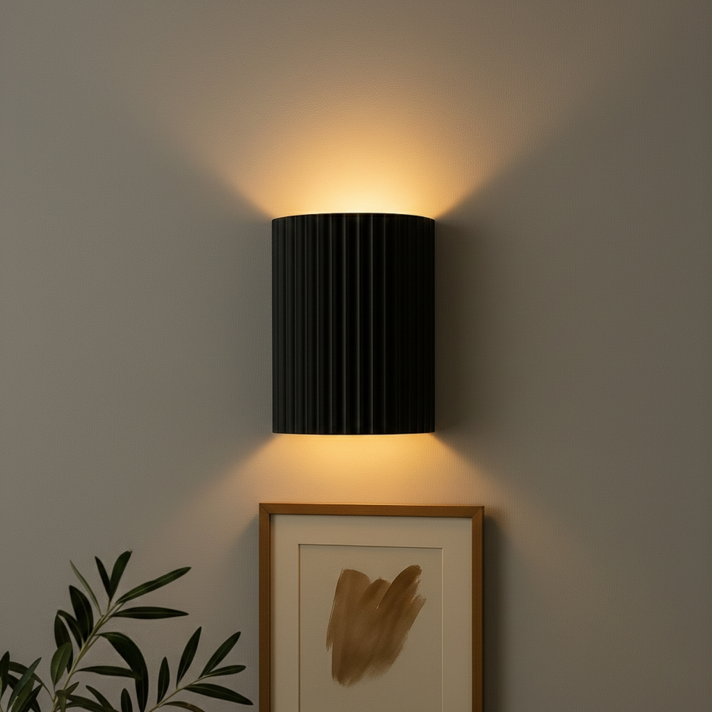 Sculptural LED Wall Light | Minimalist Wall Lamp with Soft Up & Down Lighting for Elegant Ambiance
