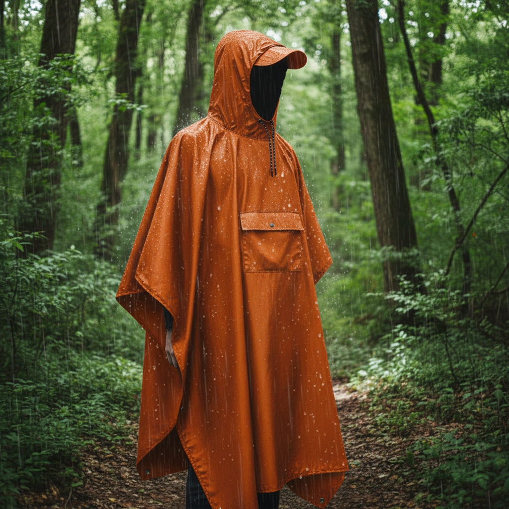All-Terrain Poncho | Waterproof Rain Poncho with Packable Design | Lightweight Protection for Outdoor Adventures
