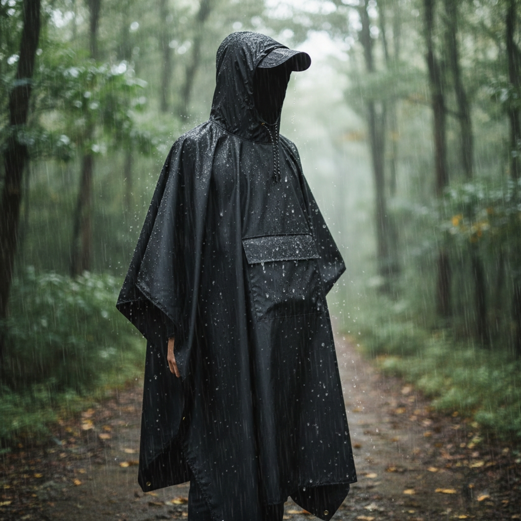All-Terrain Poncho | Waterproof Rain Poncho with Packable Design | Lightweight Protection for Outdoor Adventures