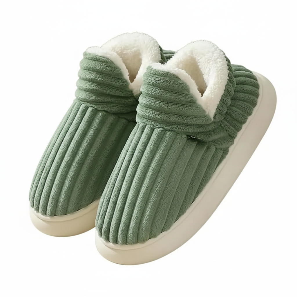 Cozy Comfort | Plush Slippers with Durable Sole | Soft, Stylish Footwear for Home and Outdoor