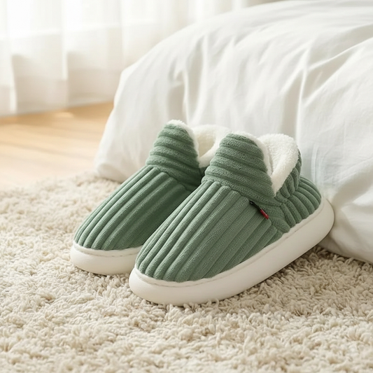 Cozy Comfort | Plush Slippers with Durable Sole | Soft, Stylish Footwear for Home and Outdoor