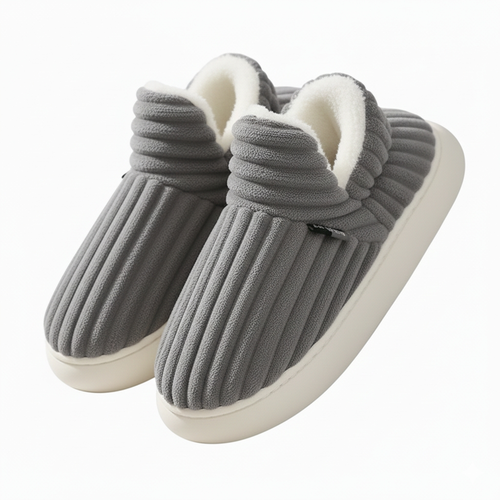 Cozy Comfort | Plush Slippers with Durable Sole | Soft, Stylish Footwear for Home and Outdoor