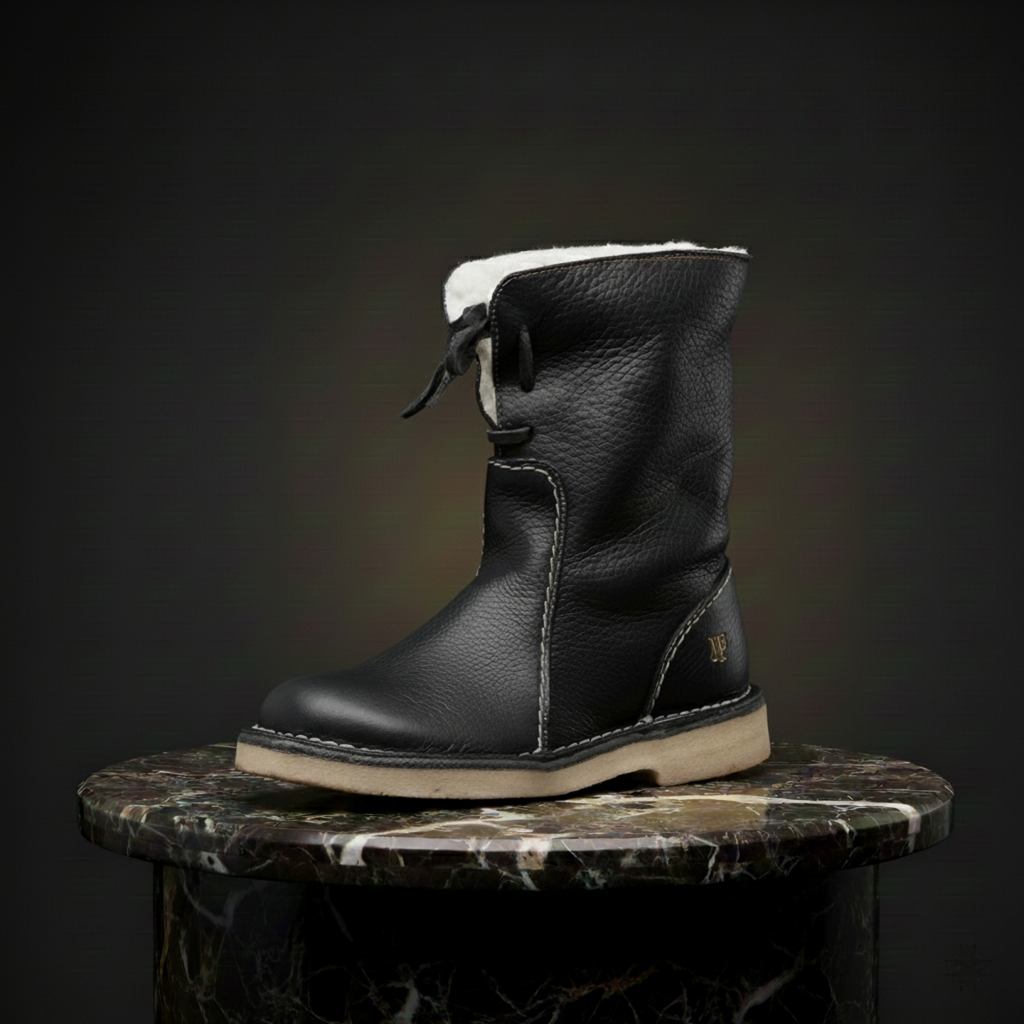 FrostStep | Women's Snow Boots with Waterproof Leather & Wool Lining for Ultimate Warmth