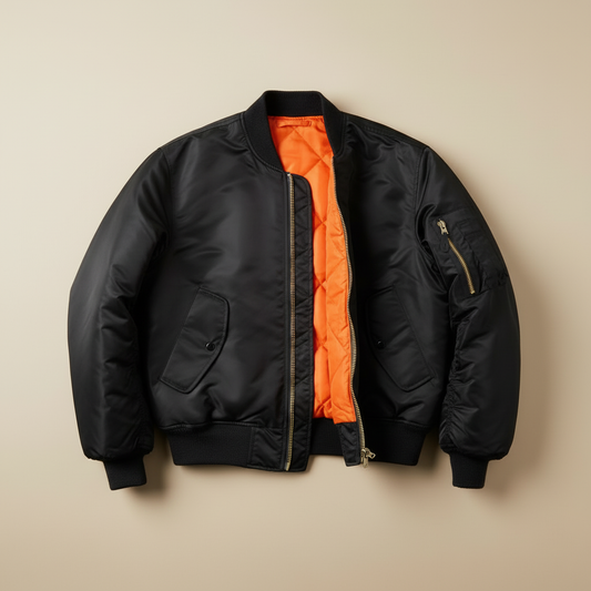 Black bomber jacket
