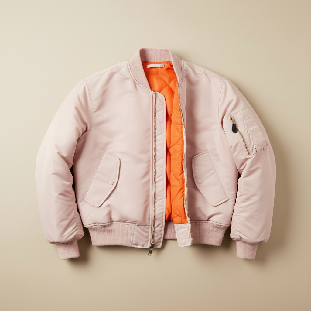 Light pink bomber jacket