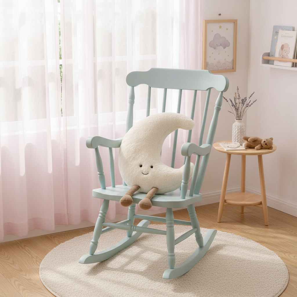 Moon pillow in nursery