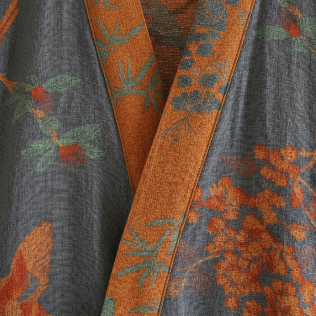 Orange trim and collar detail