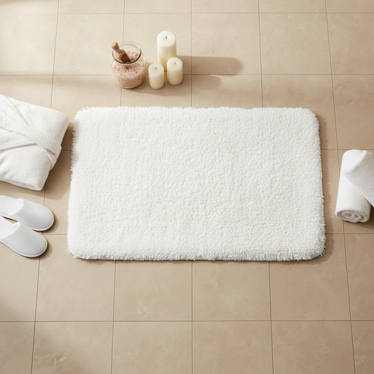 Spa accessories flat lay