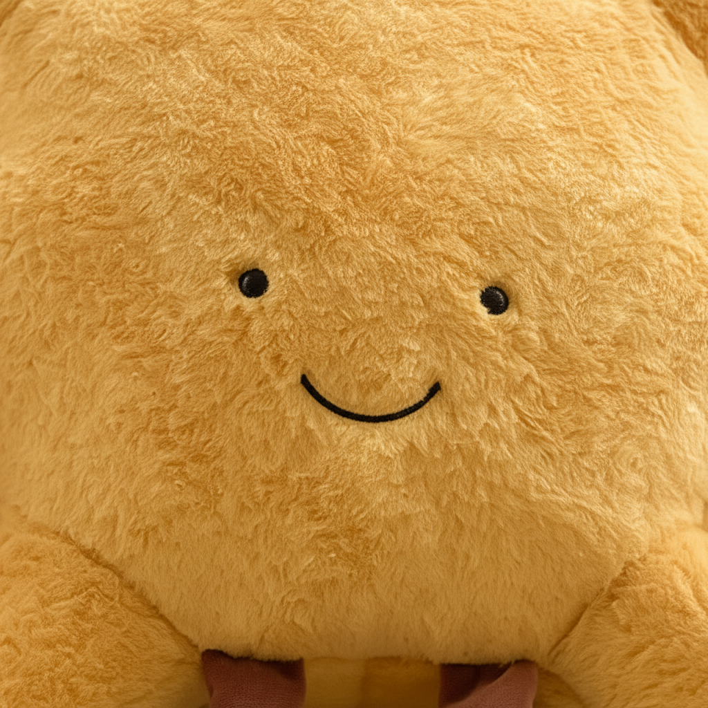 Sun pillow smile close-up