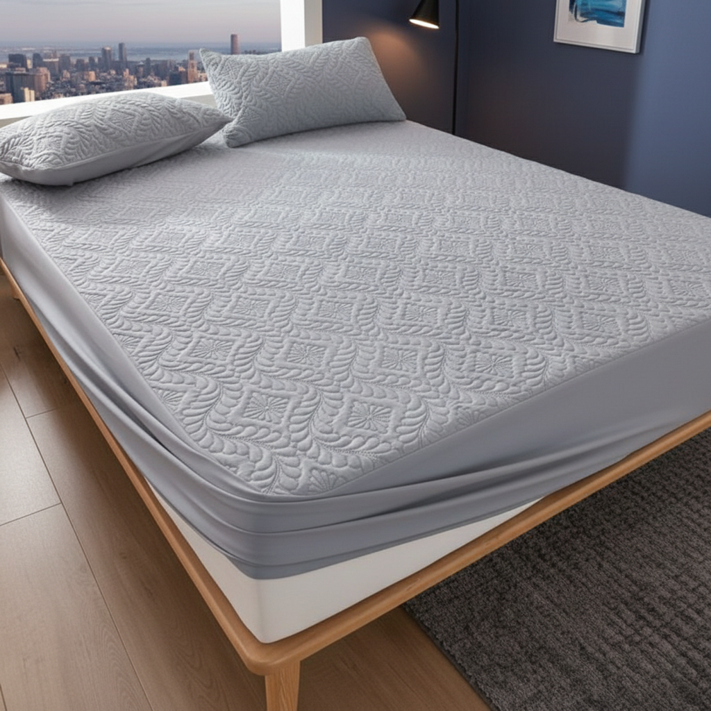 Premium Triple-Layer Waterproof Mattress Protector for Ultimate Comfort | Soft Quilted Touch for All Mattress Sizes