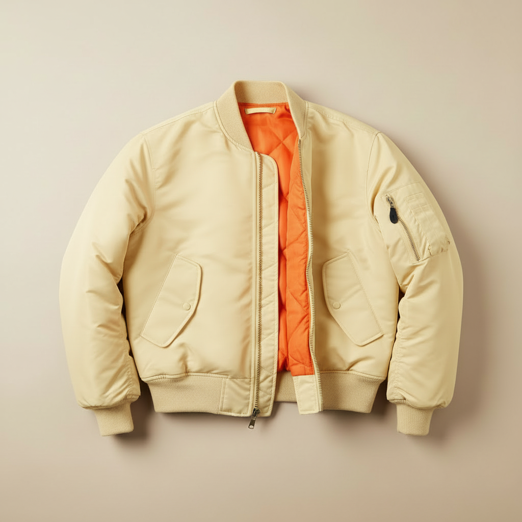 Yellow bomber jacket